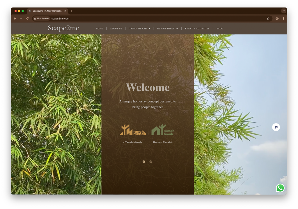 scape2me website